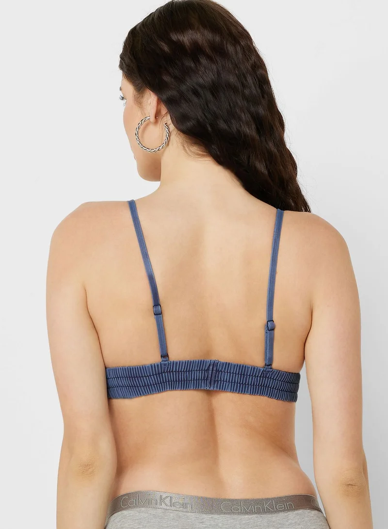 CALVIN KLEIN Logo Band Bikini Top