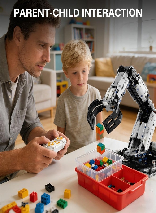 HPROMOT Building Toys STEM Robotics Arm Kits, 1029 PCS APP & Remote Control Robot Toys for Kids Ages 8-16, Engineering Technic Coding Robotic Kit, Educational Science Set Birthday Gift for Boys Girls - Image 3