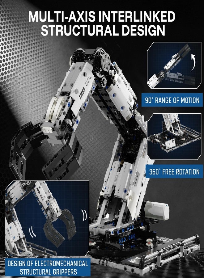HPROMOT Building Toys STEM Robotics Arm Kits, 1029 PCS APP & Remote Control Robot Toys for Kids Ages 8-16, Engineering Technic Coding Robotic Kit, Educational Science Set Birthday Gift for Boys Girls - Image 5