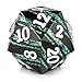 DNDND D20 Dice Metal DNDND 33mm Large Metallic Dice with Gorgeous Gift Box for Dungeons and Dragons Green Stripe - Image 3