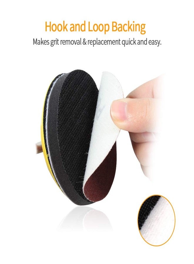 SPEEDWOX 100pcs Sanding Discs 3 Inch Sandpaper 80 Grit Hook and Loop Sanding Discs for Drill Grinder Rotary Tools No Hole - Image 4