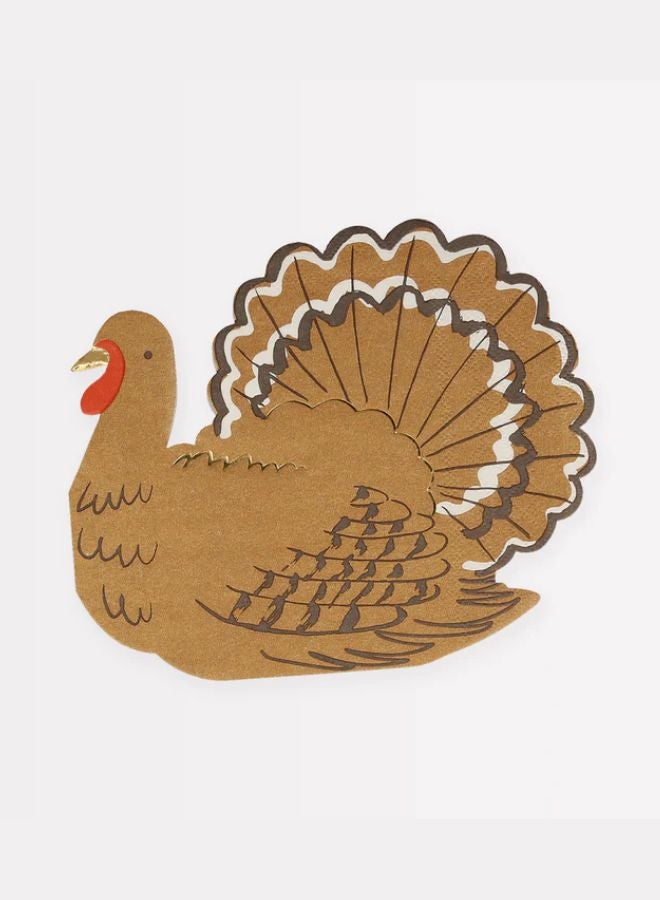 Meri Meri Turkey Paper Napkins - Image 1