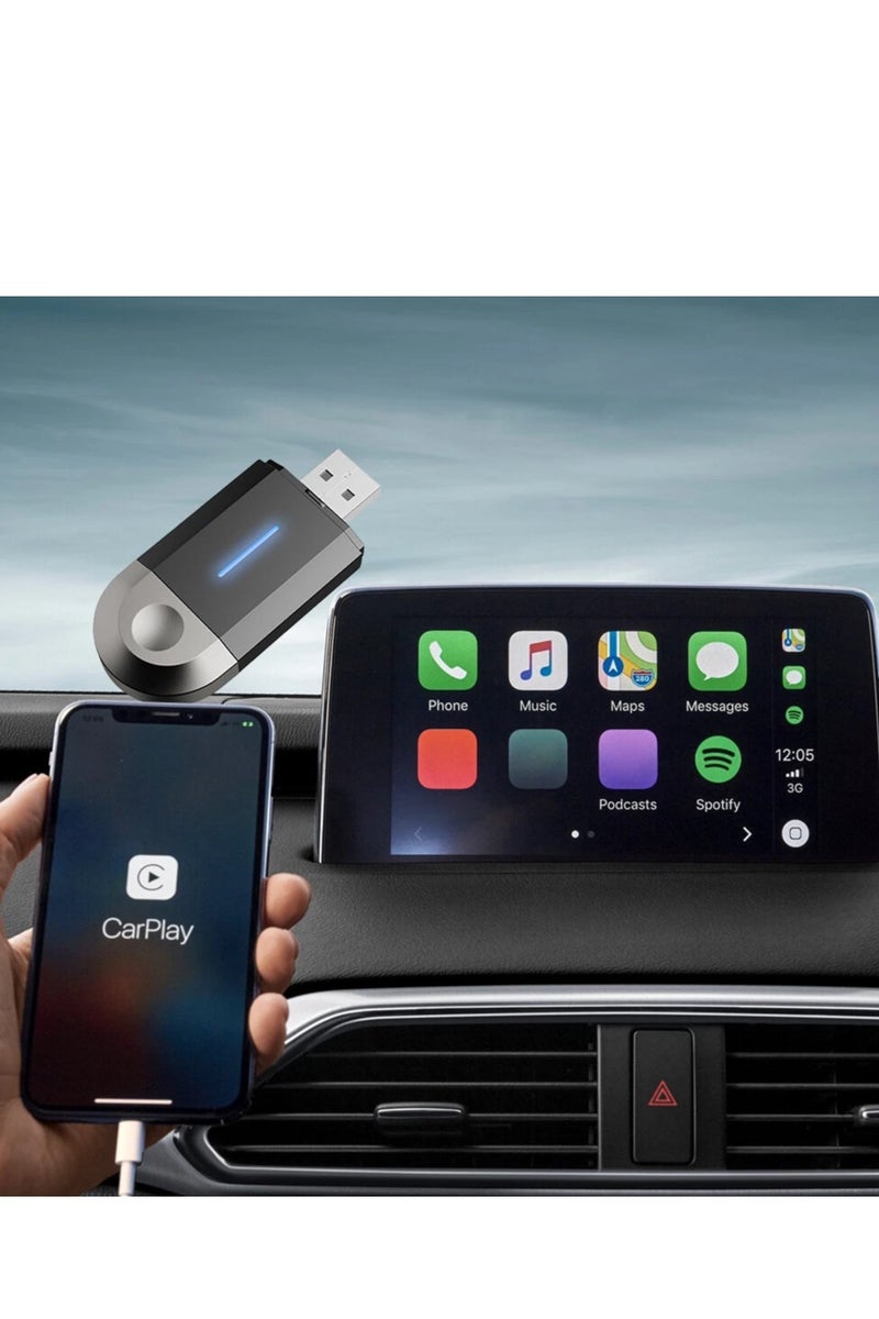 Demine Wireless CarPlay Apple CarPlay & Android Auto Car Adapter, with WiFi Bluetooth Plug and Play Converts Wired to Wireless - Image 2