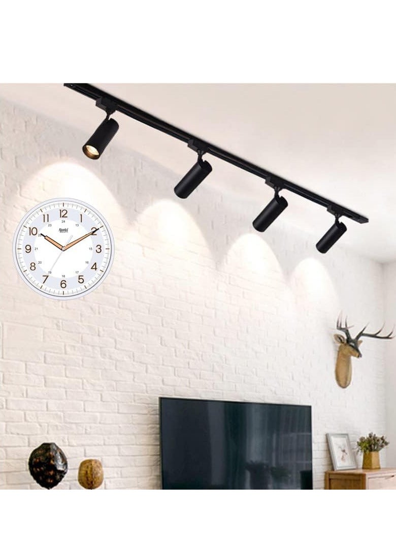 أجانتا ساعة حائط بلاستيكية من Ajanta Night Glow Radium (310 × 44 × 310 مم أبيض لؤلؤي) - Image 3