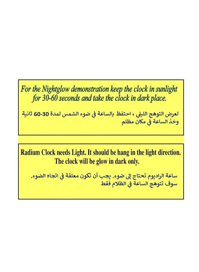 أجانتا ساعة حائط بلاستيكية من Ajanta Night Glow Radium (310 × 44 × 310 مم أبيض لؤلؤي) - Image 2