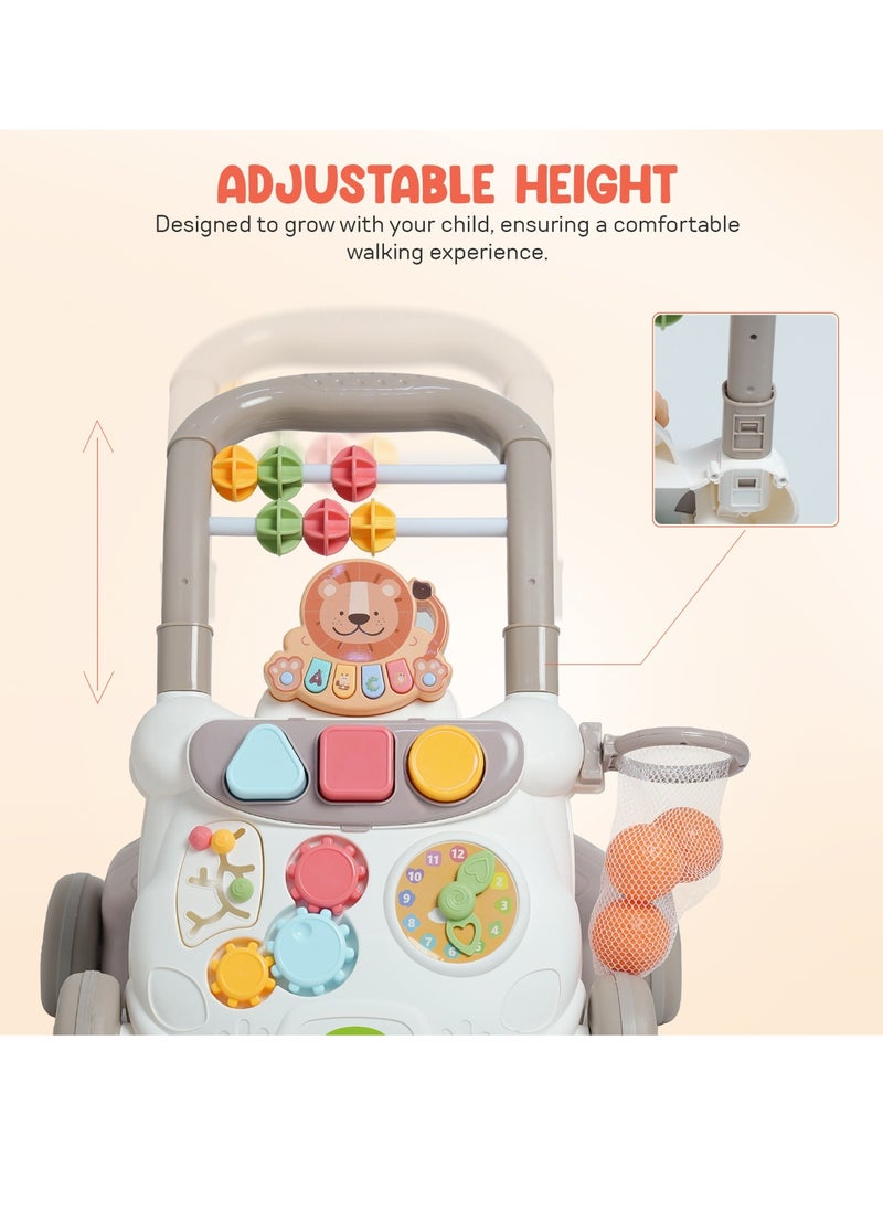 Baby Lion Walker for Kids, Baby Push Walker with Music, Basket ball Hoop, Rotating Lock Wheel ,Gears & Grip Handle | Activity Kids Walker for Baby Toddlers | Baby Walkers for 0 to 2 Years Boy Girls - pzsku/Z5FC58A880DA7C9AE2F43Z/45/1741242100/98640b85-2341-4873-8d70-7f4ced290d4a