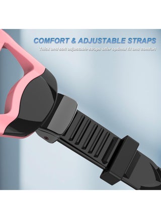 Diving Mask Snorkeling Mask with Latest Dry Top Breathing System,Fold 180°Panoramic Diving Snorkeling Goggles Tempered Glass Anti-Fog Anti-Leak Snorkeling Gear for Adults and Youth. - view 5