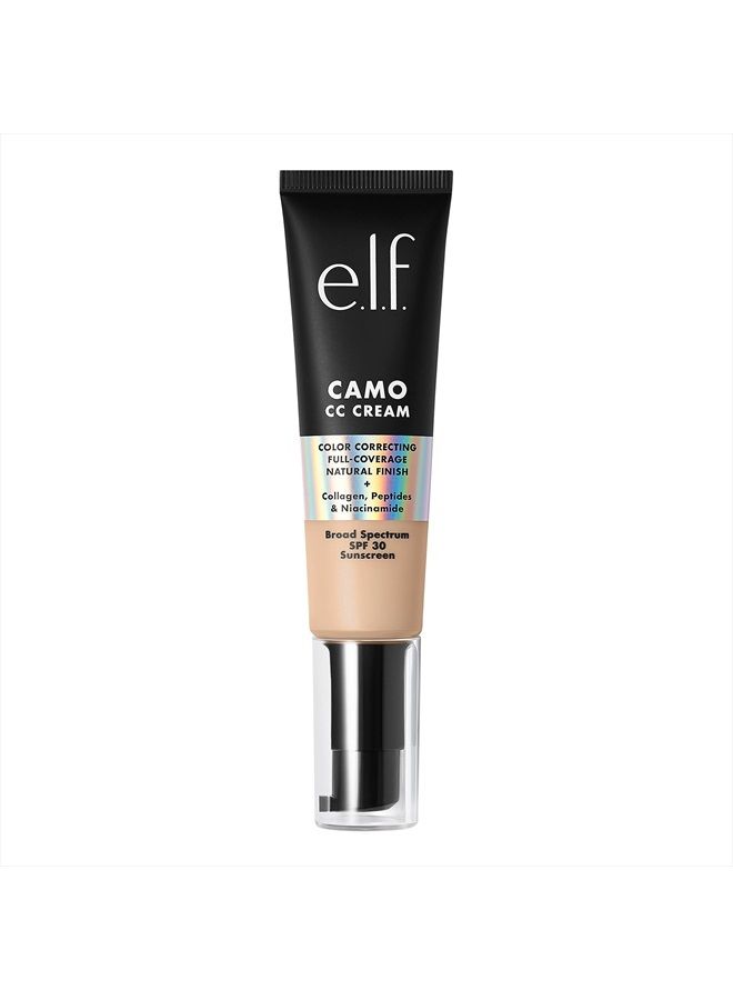 elf Camo CC Cream, Color-Correcting Full Coverage Foundation With SPF 30, Creates A Natural Finish, Vegan & Cruelty-Free, Fair 120 N, 1.05 Oz - Image 1