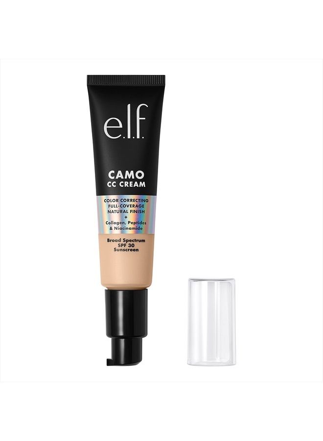 elf Camo CC Cream, Color-Correcting Full Coverage Foundation With SPF 30, Creates A Natural Finish, Vegan & Cruelty-Free, Fair 120 N, 1.05 Oz - Image 2