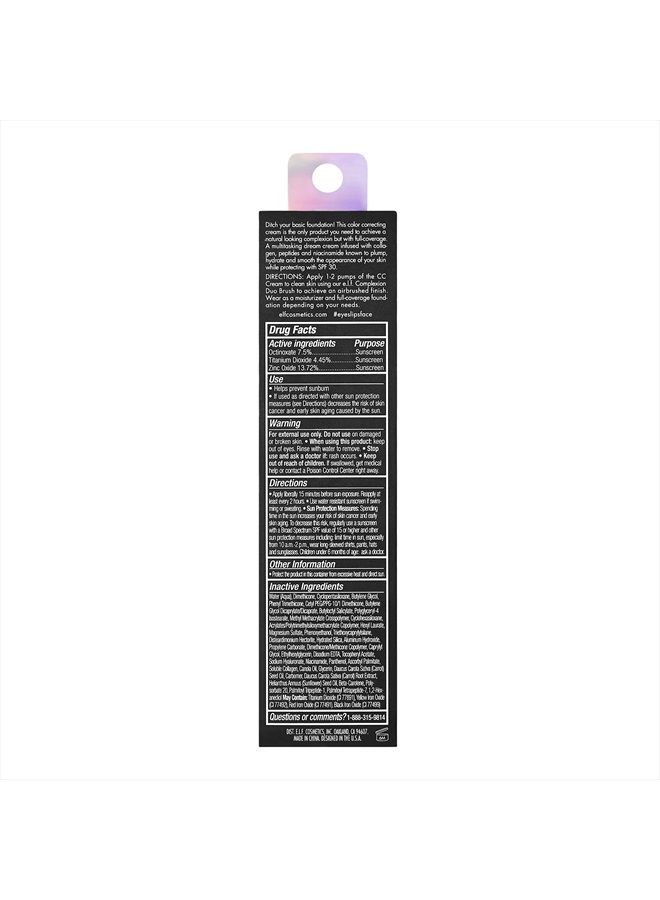 elf Camo CC Cream, Color-Correcting Full Coverage Foundation With SPF 30, Creates A Natural Finish, Vegan & Cruelty-Free, Fair 120 N, 1.05 Oz - Image 4