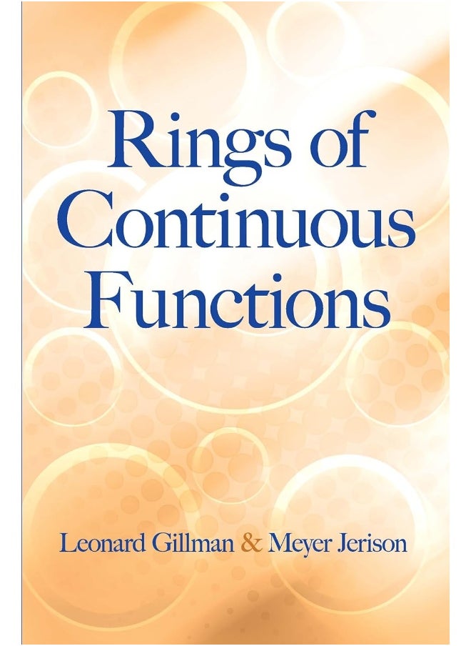 Rings of Continuous Functions 