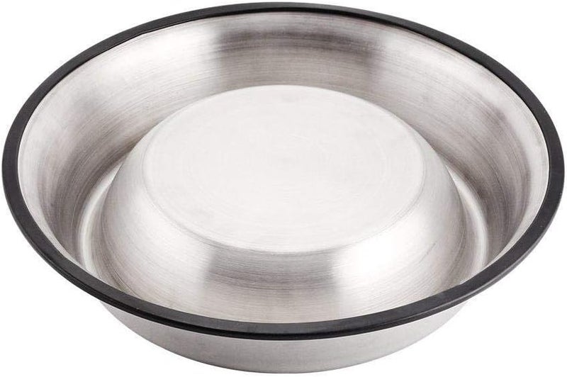 2-Pack Stainless Steel Dog Bowls - No Slip Pet Feeding Bowls with Full Rubber Base for Medium Dogs, Rust Resistant & Dishwasher Safe - Image 1