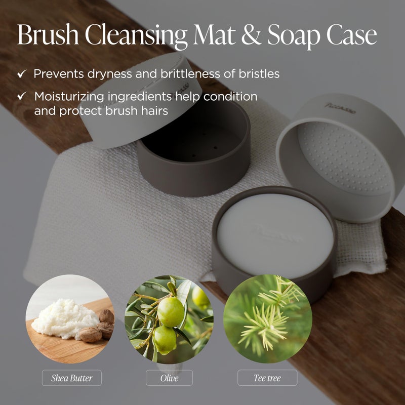 Piccasso Brush Cleaner â€“ Makeup Brush Cleaner Cleanser Soap for Deep Cleaning, Gentle Brush Cleaner for Makeup Brushes, Professional Brush Cleaner Make Up Solid Cleanser - Image 2