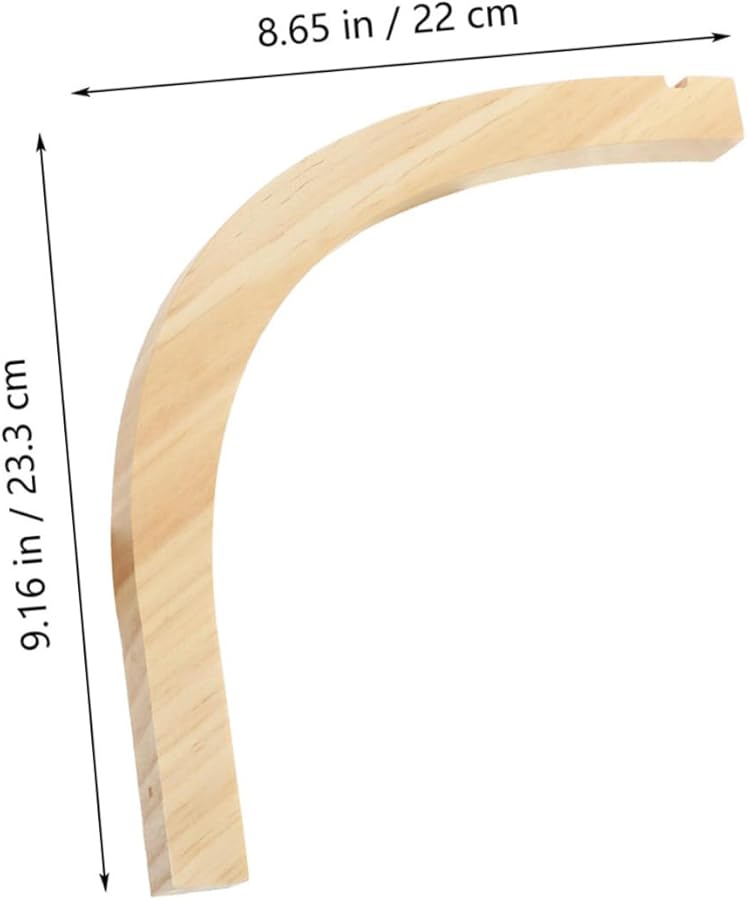 مجموعة خطاطيف أواني النباتات الخشبية للجدار، مجموعة من 2، علاقات نباتات داخلية متينة للفوانيس وأواني الزهور - Image 3