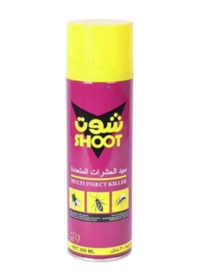 Shoot Insect Killer Spray Purple/Yellow 300ml  - Image 1