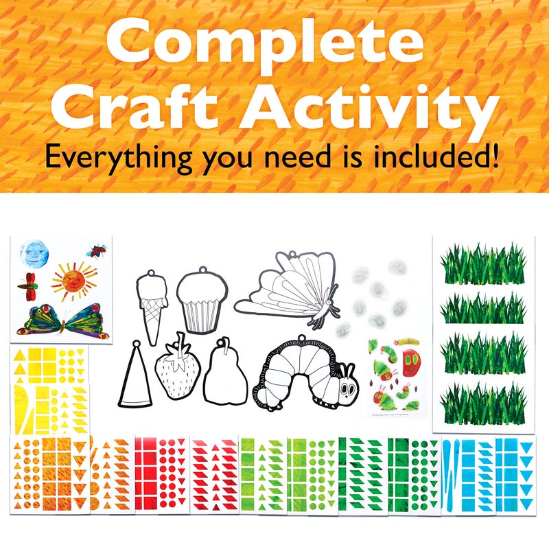 Creativity for Kids The Very Hungry Caterpillar: Sticker Suncatcher Kit - DIY Window Stickers for Toddlers from The World of Eric Carle, Preschool Arts and Crafts for Kids (Ages 3+) - Image 3