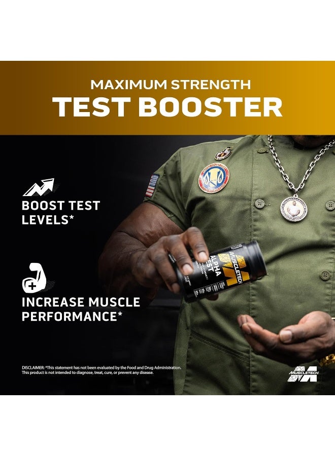 MuscleTech Alpha Test Maximum-Strength Testosterone Booster 120 Capsules - Image 3