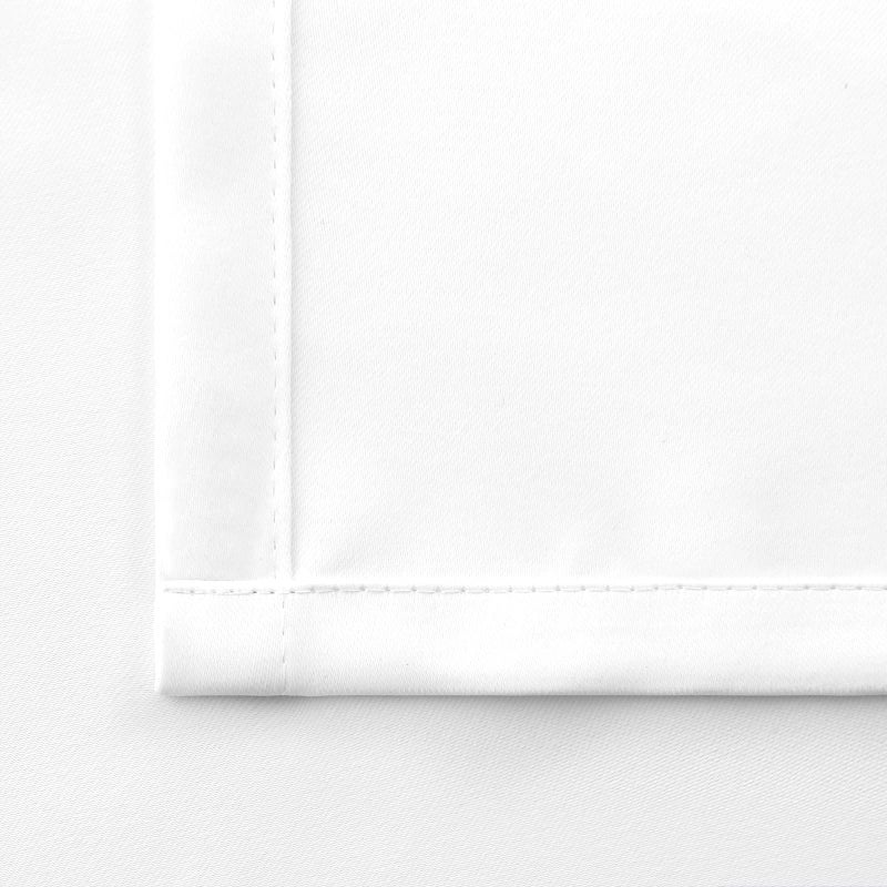 BGment 48 Inch Length Blackout Curtains - 38 x 48 inch Curtains Rod Pocket and Back Tab Thermal Insulated Room Darkening Curtains for Kitchen/Cafe Room  2 Window Panels  Pure White - Image 5