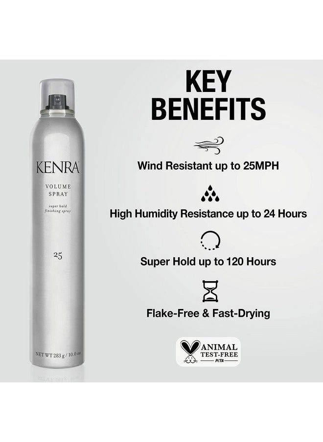 Kenra Professional Kenra Volume Spray 25 50% ; Super Hold Finishing & Styling Hairspray ; Flakefree & Fastdrying ; Wind & Humidity Resistance ; All Hair Types ; 10 Oz  - Image 3