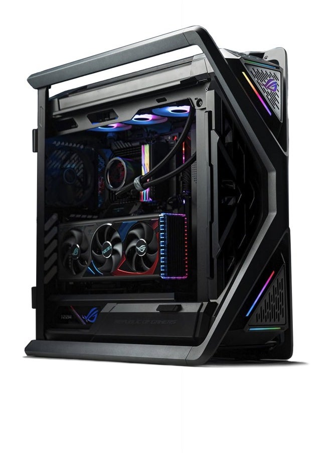 Game Sekret Obsidian Gaming PC - AMD Ryzen 9-7950X3D | RTX 5080 16GB GPU | 96GB DDR5 RAM | 990 Pro 2TB SSD | 360mm w/LCD Liquid Cooler | Crosshair X870 Hero MOBO | 1200W Platinum PSU | WiFi/BT/Win11 Pro | Game Sekret Desktop Tower  - Image 1