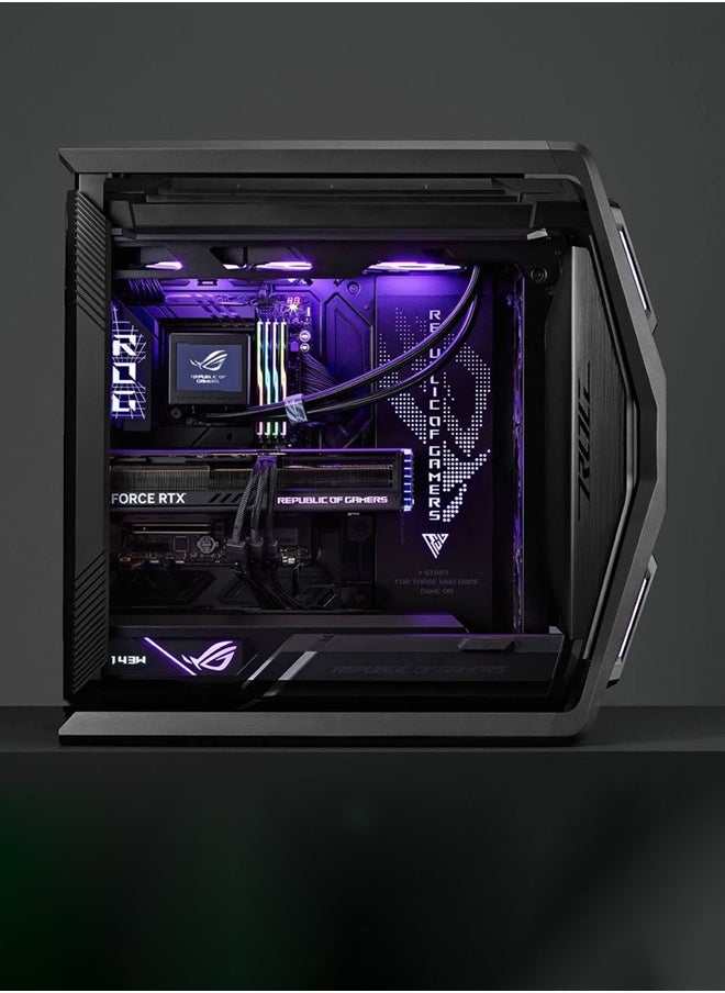 Game Sekret Obsidian Gaming PC - AMD Ryzen 9-7950X3D | RTX 5080 16GB GPU | 96GB DDR5 RAM | 990 Pro 2TB SSD | 360mm w/LCD Liquid Cooler | Crosshair X870 Hero MOBO | 1200W Platinum PSU | WiFi/BT/Win11 Pro | Game Sekret Desktop Tower  - Image 3
