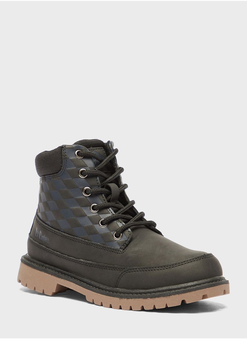 Lee Cooper - Kids Lace Up Boots - Image 1