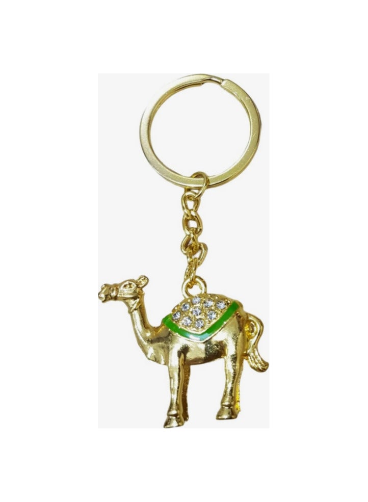 Metal camel keychain decorated with crystal shapes, - Image 1