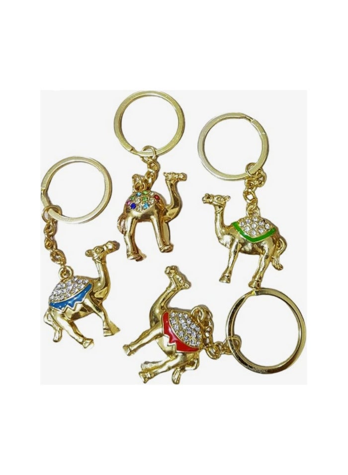 Metal camel keychain decorated with crystal shapes, - Image 2