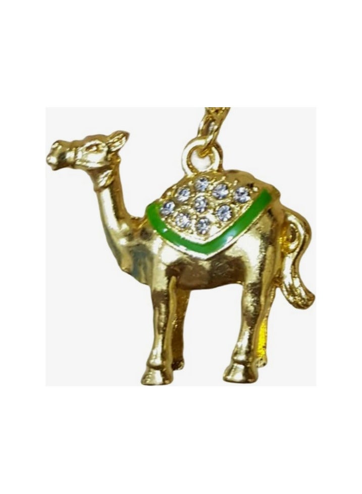 Metal camel keychain decorated with crystal shapes, - Image 3