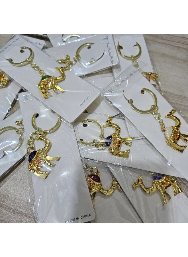 Metal camel keychain decorated with crystal shapes, - Image 4
