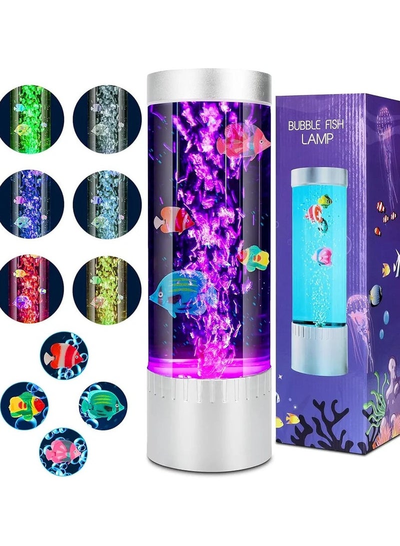 Mini Fish Magma lamp Aquarium Light with Artificial Fish Night Light for Home Office Living Room Decor Gifts for Men Women Kids - Image 2