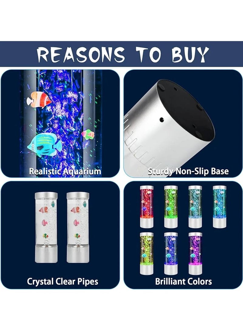 Mini Fish Magma lamp Aquarium Light with Artificial Fish Night Light for Home Office Living Room Decor Gifts for Men Women Kids - Image 4