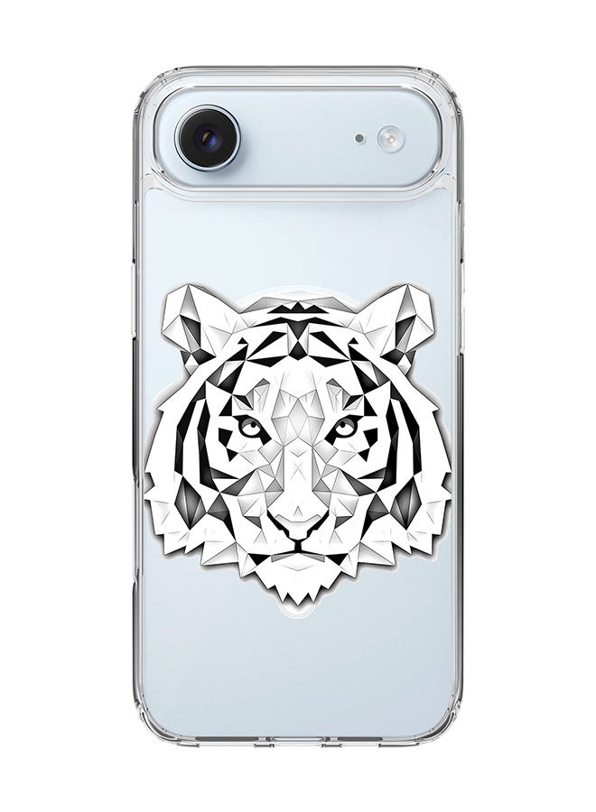 Stylizedd Classic Clear MagSafe Case for iPhone 17 Air , Hybrid Soft Case Flexible Edges Anti Drop TPU PC Gel Thin Transparent Cover [ Designed for iPhone 17 Air ] - Poly Tiger