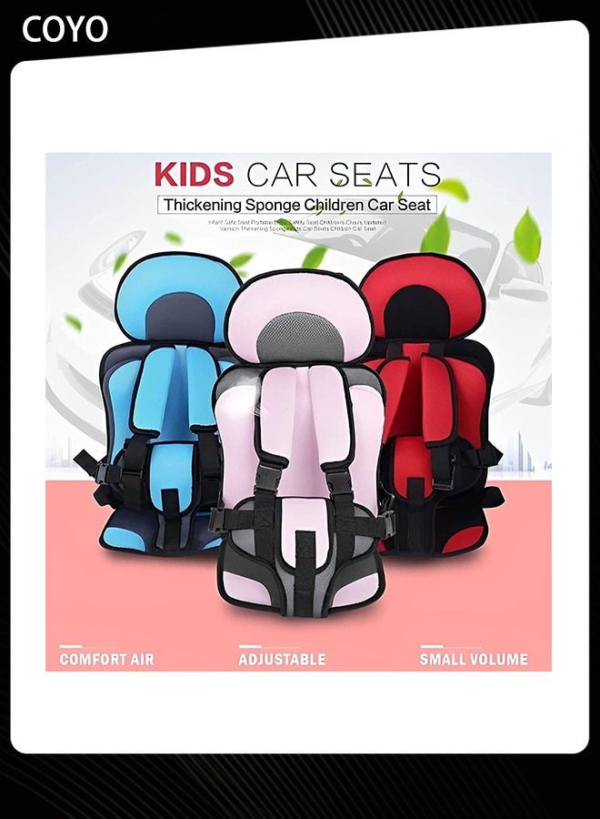 COYO Auto Child Safety Seat Simple Car Portable Seat Belt, Foldable Car Seat Booster Seat for Car Protection, Travel Car Seat Accessories for Kids 0-12 Car Seat for Golf Cart - Image 2