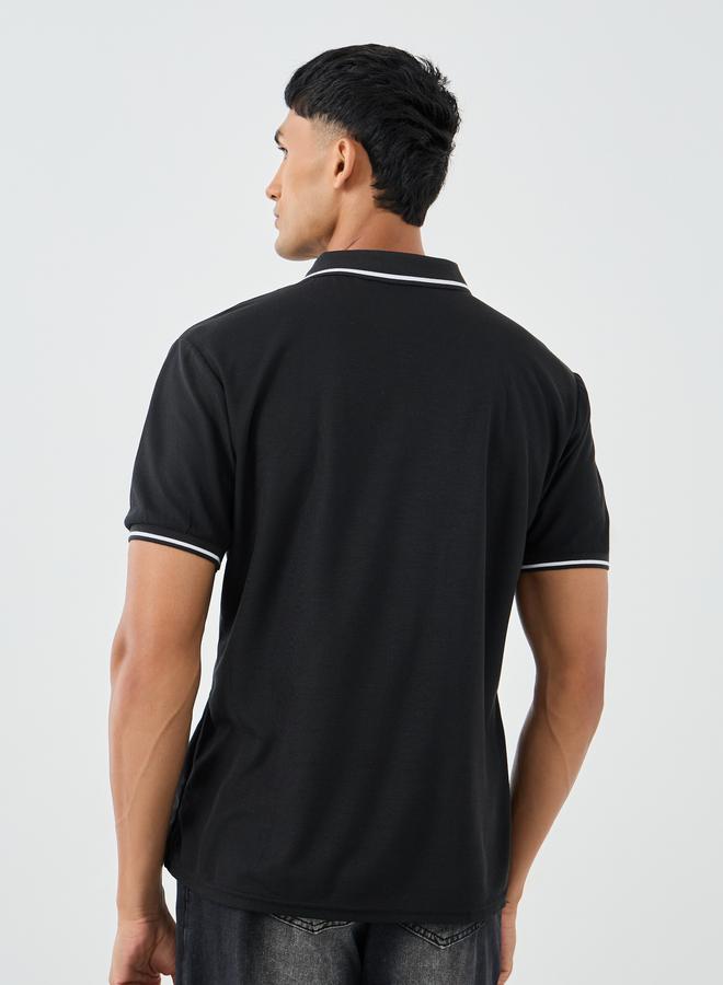 Styli Regular Fit Polo T-Shirt with Contrast Tipping Detail - Image 5