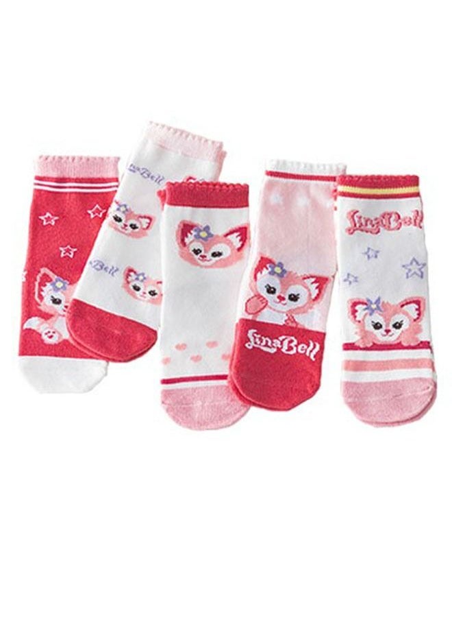 Generic - 5-Pack Children's Cartoon Mid-Cuff Cotton Socks - Image 1