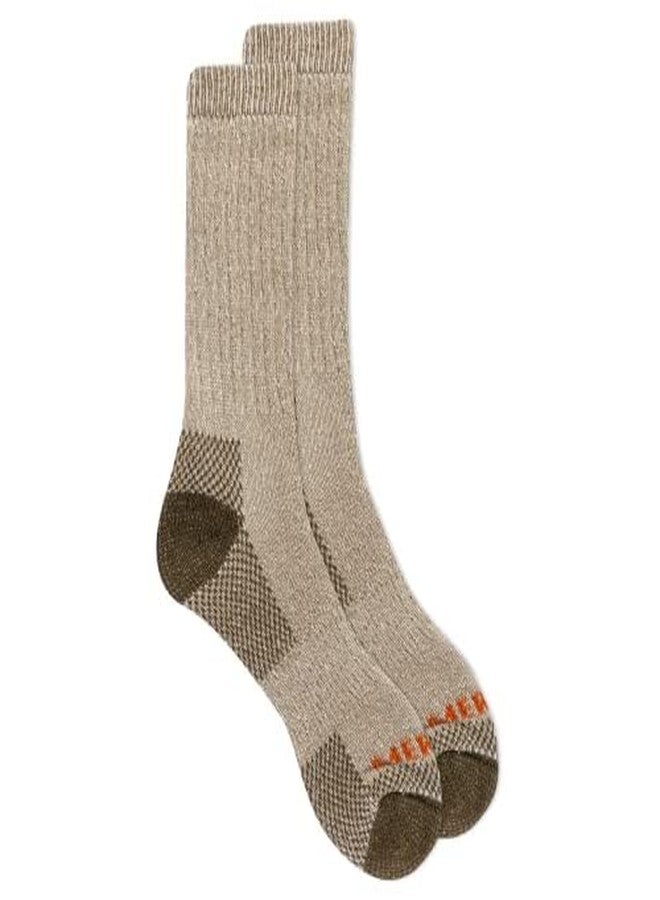 ميريل جوارب ميريل الصوفية للجنسين، للرجال والنساء، مناسبة للطقس البارد - مناطق شبكية تسمح بالتهوية، دعم لقوس القدم، جوارب متينة للمشي لمسافات طويلة، لون بني، مقاس متوسط-كبير (أمريكي) - Image 3