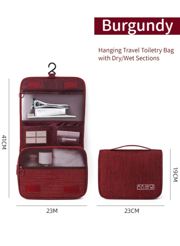 حقيبة مستلزمات السفر المعلقة مع جيوب منفصلة لجفاف/الرطوبة - للرجال - Image 1