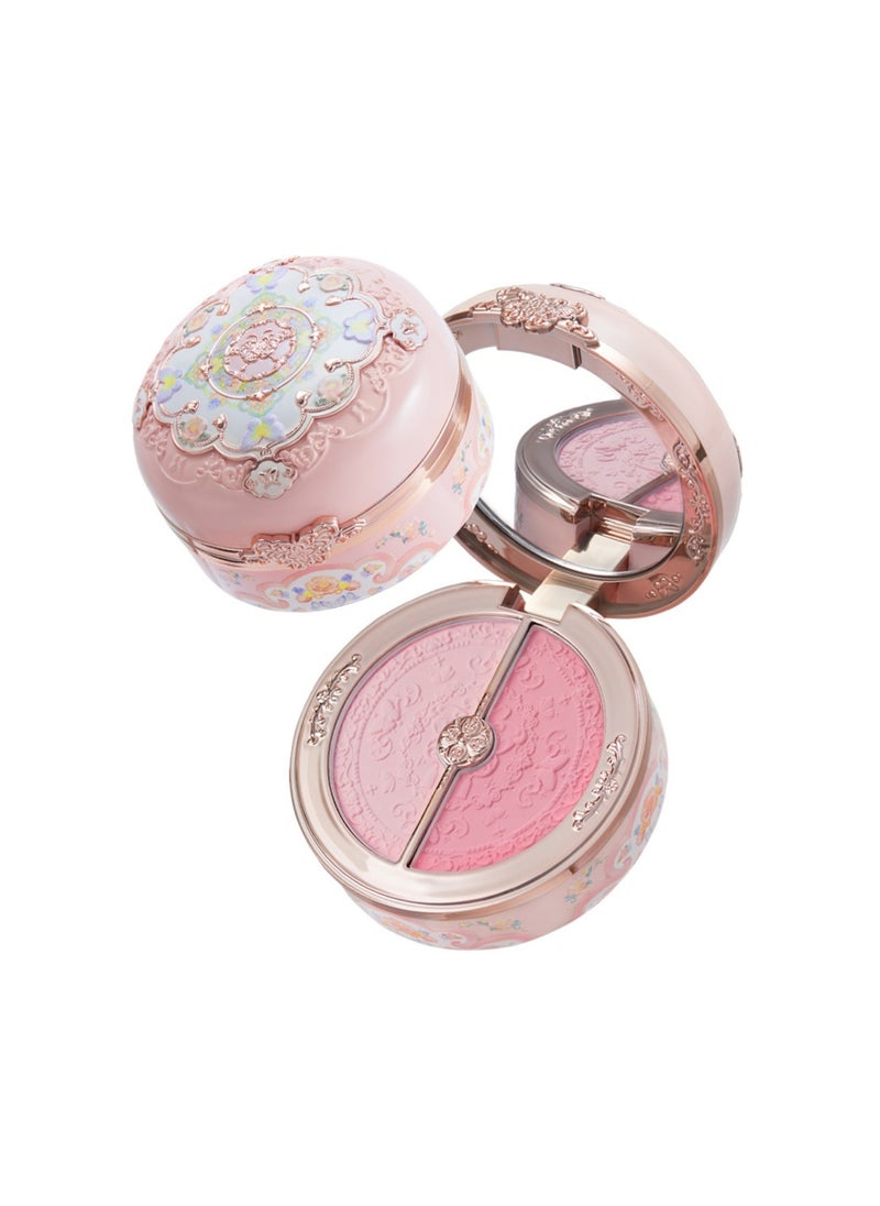 Flower Knows Butterfly Cloud Collar Rouge Box Highlighting & Blush Duo Powder Natural Finish 2-in-1 Highlighter And Blusher-03 Pastel Lotus  - Image 1
