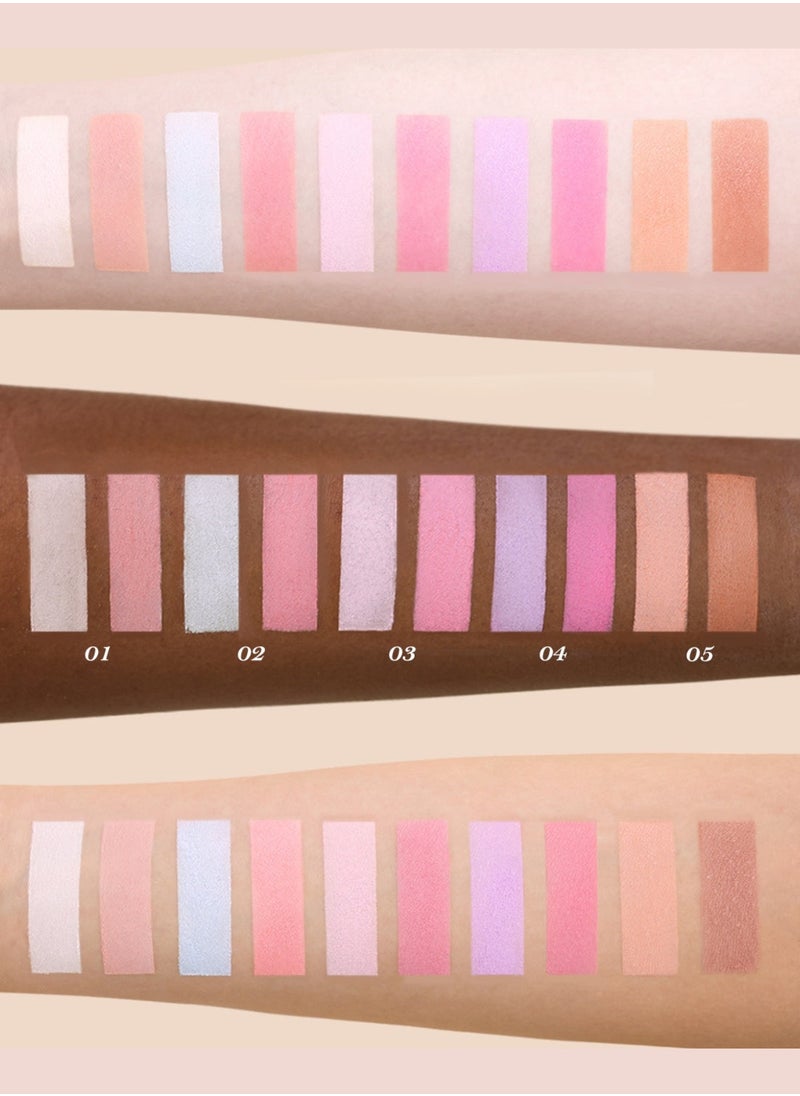 Flower Knows Butterfly Cloud Collar Rouge Box Highlighting & Blush Duo Powder Natural Finish 2-in-1 Highlighter And Blusher-03 Pastel Lotus  - Image 3