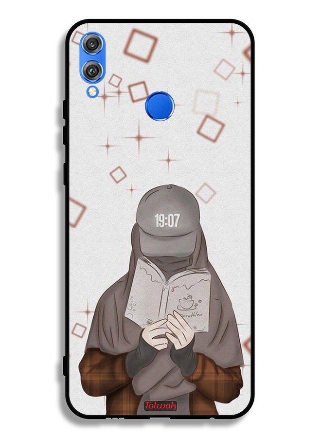 Tolwak Honor 8X Protective Case Cover Girl Reading Art - Image 2