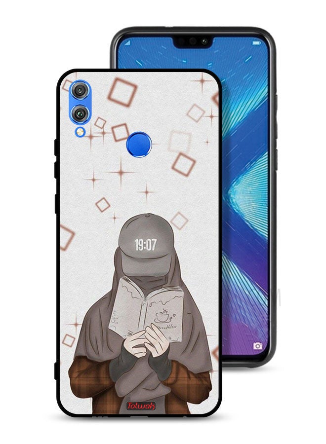 Tolwak Honor 8X Protective Case Cover Girl Reading Art - Image 1