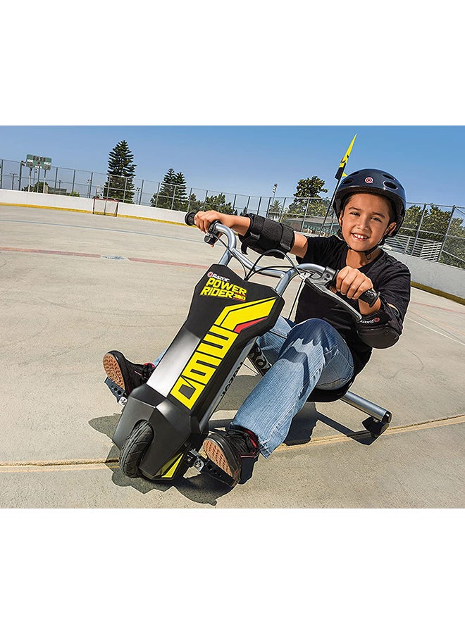 Razor 3 Wheeled Power Rider Durable Sturdy Smooth Drifting Electric Ride On Trike For Kids Black 25 x 27 x 10inch - Image 4