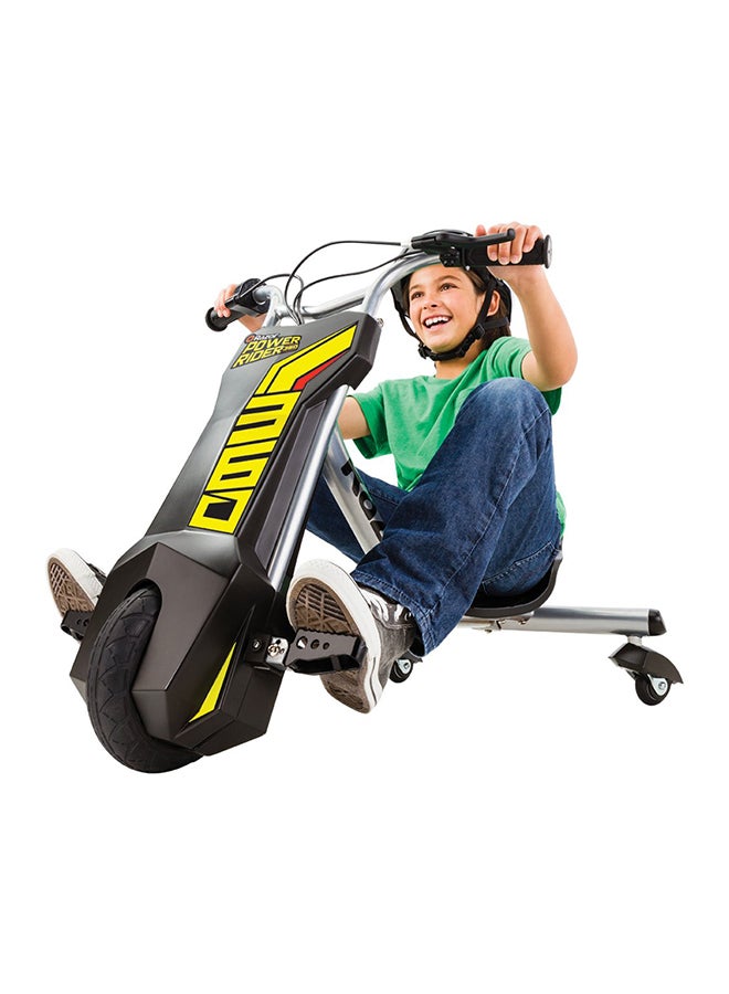 Razor 3 Wheeled Power Rider Durable Sturdy Smooth Drifting Electric Ride On Trike For Kids Black 25 x 27 x 10inch - Image 2