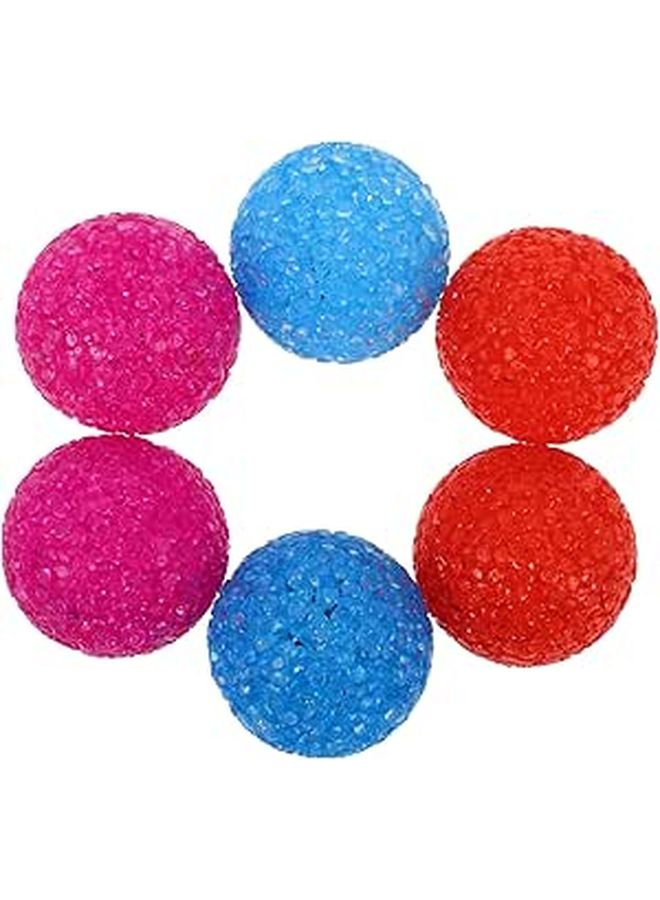 6Pcs Cat Ball With Bells for Kitten Interactive Chase Play Random Color Fun Activity Toy - Image 1