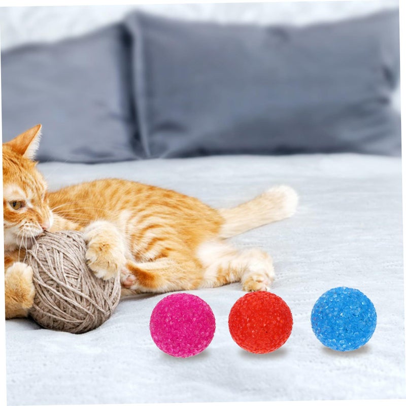 6Pcs Cat Ball With Bells for Kitten Interactive Chase Play Random Color Fun Activity Toy - Image 5