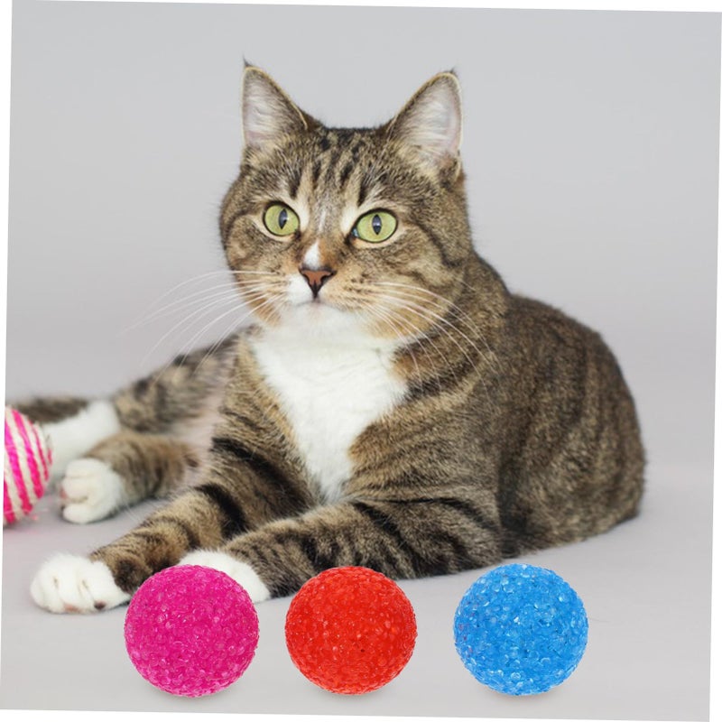 6Pcs Cat Ball With Bells for Kitten Interactive Chase Play Random Color Fun Activity Toy - Image 4