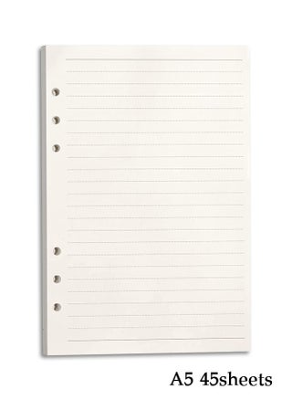 45 Sheets A5 Refill Paper, 6-Hole Filler Inserts Ruled Loose Leaf Paper for 6 Ring A5 Binder Planner Journal Notebook - pzsku/Z5FC6EB68DF5F8A8E778EZ/45/_/1697192210/39069da1-150a-4e82-99be-61a6037b4c94
