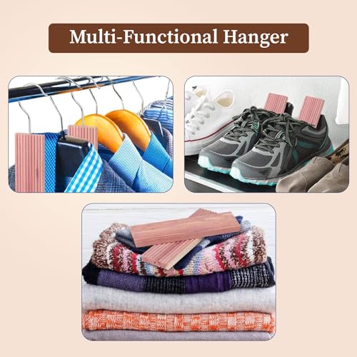 Homestrap Natural Cedar Air Freshener Hang-Ups (Pack of 5)|Hangers Removes Odours and Prevents Pests and Mold|Cedar Block Hangups for Wardrobe - Image 4