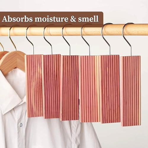 Homestrap Natural Cedar Air Freshener Hang-Ups (Pack of 5)|Hangers Removes Odours and Prevents Pests and Mold|Cedar Block Hangups for Wardrobe - Image 5